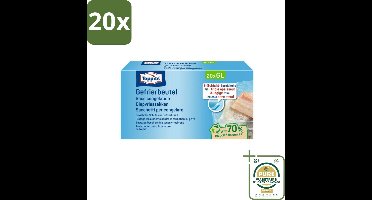 20 x Toppits – Diepvrieszakken – 6 Liter – 20 Zakjes - Grootverpakking - Koffie - Koffiezetapparaat - Koffiezetapparaat