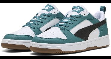 PUMA Rebound v6 Low Unisex Sneakers - Emerald Ice-PUMA Black-PUMA White