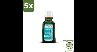 5 x WELEDA - Haarolie Voedend - Rozemarijn - 50 ml - Grootverpakking - Haarolie - Voedende Haarolie - Rozemarijnhaarolie - Natuurlijke Haarolie - Gezonde Haarpunten