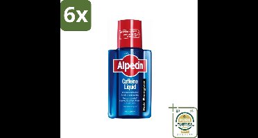 Alpecin - Cafeïne Liquid - Hair Tonic - 200 ml - Voordeelverpakking - 6 stuks - Haarlotion - Cafeïne shampoo