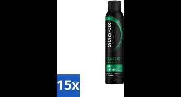SYOSS - AntiGrease Droogshampoo - Shampoo - Langdurige Styling - 200ml - Bulkverpakking - 15 stuks