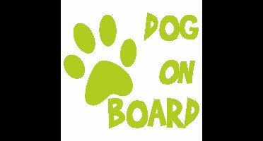 Die Cut Autosticker Hond op de Weg - JDM Stijl - 115x99 mm - Geschikt voor Ramen en Laptops