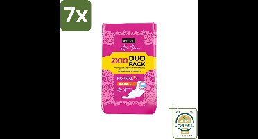 7 x Sence - Normaal - Maandverband - Zonder Vleugels - 2 x 10 Maandverbanden - Grootverpakking - Maandverband Normaal - Maandverband Zonder Vleugels - Maandverband Ultra Dun - Maandverband Discreet - Maandverband Comfortabel