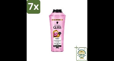 7 x Gliss-Kur - Shampoo - Liquid Silk - Zijdezachte Haarverzorging - 400 ml - Grootverpakking - Zijdezachte Haarverzorging - Glanzend Haar - Haarvoeding - Beschadigd Haar Herstellen - Haarstructuur Verbeteren