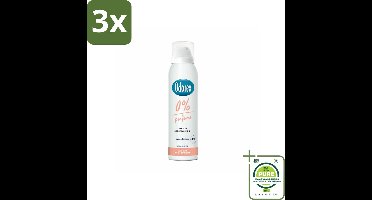 3 x Odorex - Deodorant Spray - 0% Parfum - Zonder Geurstoffen - 150 ml - Grootverpakking - Geurvrije Deodorant - Deodorant Voor Gevoelige Huid - Alcoholvrije Deodorant - 48 Uur Bescherming - Odorex