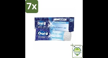 7 x Oral-B Tandpasta 3D White Arctic Fresh 75 ml - Grootverpakking - Tandpasta - Whitening - Frisse Adem - Glazuurveilig - Tanden Bleken