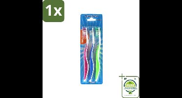 1 x Sence - Fresh 3D-Extra Clean - Tandenborstels - Medium - 3 Tandenborstels - Tandenborstel - Tanden Poetsen - Mondverzorging - 3D Tandenborstel - Tandenborstel Set