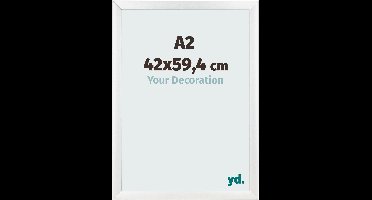 Your Decoration - Fotolijst A2 42x59,4 cm - MDF - Wit Hoogglans - Pisa