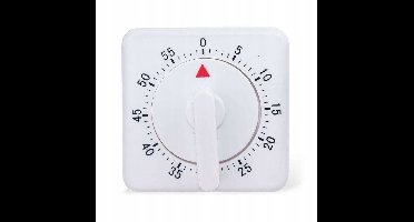 Orion Keuken Timer Mechanisch Wit 7x7x5cm