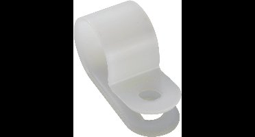 TRU COMPONENTS Bevestigingsklem Schroefbaar 532032 Bundel-Ø (bereik) 12 mm (max) Natuur 25 stuk(s)