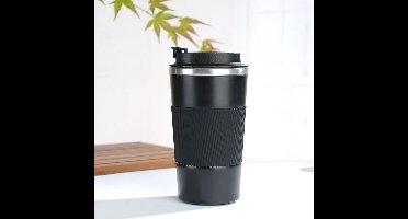 Roestvrijstalen Thermosbeker Serie - Isolerende Koffiebeker - Zwart - 380