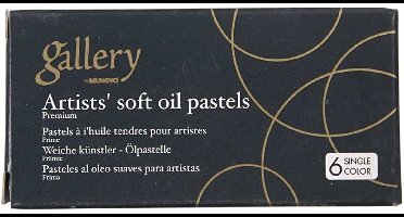 Gallery Oliepastels Premium, dikte 11 mm, l: 7 cm, kobalt blauw (221), 6stuks