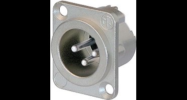 Neutrik NC3MD-LX XLR-connector Flensstekker, contacten recht Aantal polen: 3 Zilver 1 stuk(s)