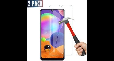 Ntech 2Pack Samsnung Geschikt voor Samsung Galaxy A31 Screenprotector |Tempered glass