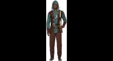 Smiffys Kostuum -S- Deluxe Forest Archer Groen/Bruin