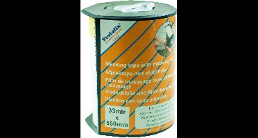 Verlofix Afplaktape Met Afdekfolie 550 Mm X 33 M In Dispenser