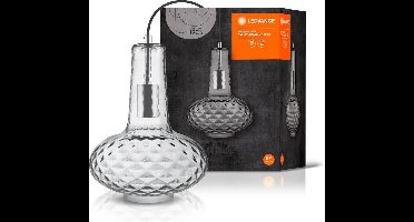 Pendelarmatuur: voor plafond, E27, Vintage 1906® Carved / 220…240 V, body materiaal: glas, IP20, 1-bundel