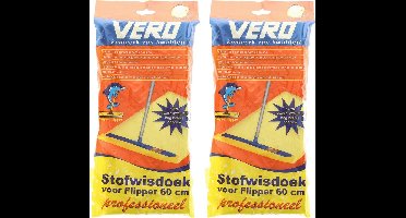 50x Stofdoeken met citroengeur voor Vero stofwisser - 60 cm - VloerFlipper60 - Huishouden - Schoonmaken - Stofwissers/vloerwissers stofdoekjes
