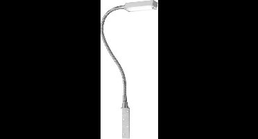 Fischer & Honsel Raix - Moderne nachtlamp met flexibele arm - 3000K - LED 5W - Zilver