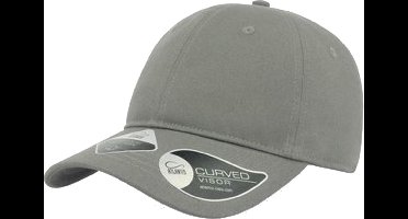 Atlantis Unisex 6 Paneel Organic Cotton Cap (Grijs)