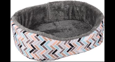 Flamingo Knaagdierenmand Clavio Ovaal - Slaapplaats - 35x28x11 cm Multi-Color