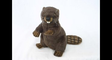 Hansa pluche bever knuffel - Levensecht bosdier van 29 cm - Luxe kwaliteit