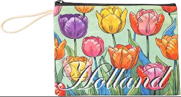 Make-up Tas - Tulpen Holland - Mint Groen – Toilettas