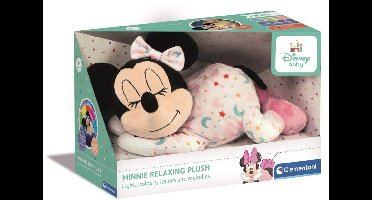 Clementoni - Disney Baby - Minnie Mouse - Interactieve relax-knuffel met licht en geluid - Vanaf 0 maanden