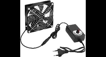 120 mm Behuizingsventilator met Snelheidsregeling - 12V Borstelloze PC-Ventilator voor Computers, Laptops en TV-Boxen
