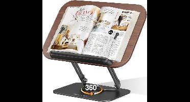 Boekenstandaard voor handsfree lezen, opvouwbare boekenhouder voor bureau, displaystandaard voor kantoor en keuken, geschikt voor kookboeken, studieboeken, tijdschriften en tablets