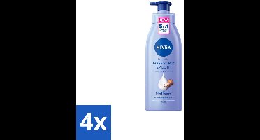 Nivea – Bodymilk – Silky Shea Butter 5-in-1 – 500 ml - Voordeelverpakking - 4 stuks