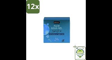 Sence – Dagcrème – Aqua Gel Hydro Shock 2-in-1 – 50 ml - Voordeelverpakking - 12 stuks - Hyaluronzuur serum - Hydratatie serum