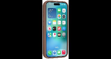 TUNIQ telefoonhoesje voor Apple iPhone 17 Air - Siliconen backcover - Bruin