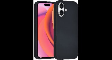TUNIQ telefoonhoesje voor Apple iPhone 16 - Siliconen backcover - Zwart