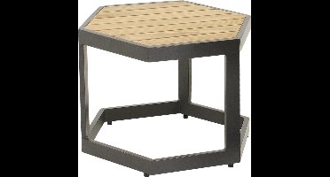 Beistelltisch Esagono 48x41,5x34cm anthrazit - Moderne bijzettafel