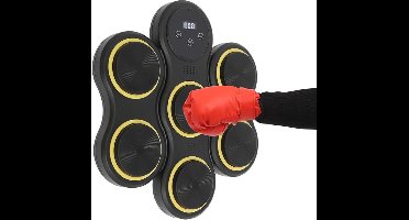Core® boxing machine - boxing training Met Led Lampen - boks machine Met Muziek Via Bluetooth - Zwart - 49cm x 37cm x 8cm