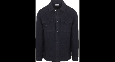 Suitable Overshirt Wool Blend Donkerblauw (navy) - Maat XXL - Heren