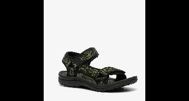 Scapino jongens sandalen met camouflageprint zwart - Maat 35