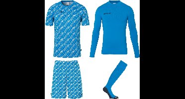 Uhlsport Progressive Keeperset Heren - Cyaan / Wit | Maat: XL