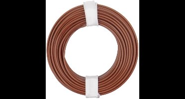 Donau Elektronik 175-018 Draad LiY 1 x 0.75 mm² Bruin 1 stuk(s)
