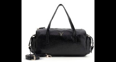GUESS handtas schoudertas Kassie Box Satchel Black zwart