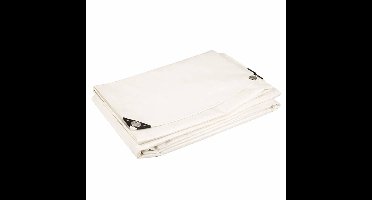 Wit PVC afdekzeil bache bouwzeil 5x6m 400gr/m² | Zwaar, Waterdicht & UV-bestendig