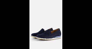 Gabor Instappers blauw Nubuck - Maat 41