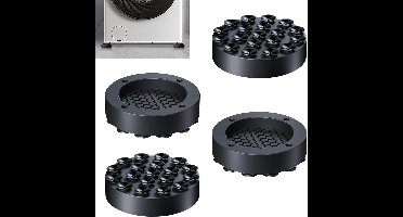 Vibratiedemper voor wasmachine, Verpakking van 4, Anti-Vibratie Mat, Universele Anti-Vibratie Mat, Wasmachine voeten, voor wasmachine en droger