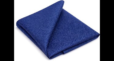 Suitable Zijde Pochet Donkerblauw (navy) - Maat - Heren - Pochetten gemaakt van zijde - 25x25 cm