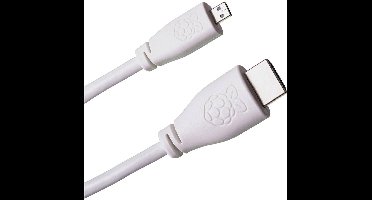 Raspberry Pi® T7690AX HDMI-kabel Raspberry Pi® [1x HDMI-stekker - 1x HDMI-stekker D micro] 2.00 m Wit