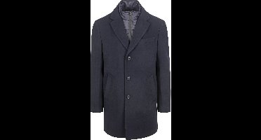 Suitable Coat Wol Twill Donkerblauw (navy) - Maat 50 - Heren - Mantels & coats