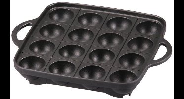 Core® Poffertjespan - Gietijzeren pan - Poffertjes maken – Zwart - 8cm x 10cm x 2cm