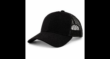 Trucker Cap – Frontier - Mesh Baseball Pet – Verstelbaar – Unisex – Ademend – Casual & Outdoor – Zwart