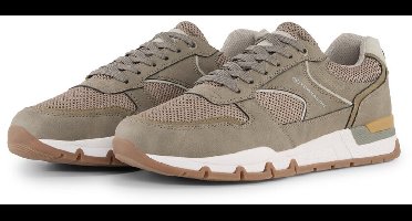 Tom Tailor Sneakers met mesh inzetstuk 44 mud